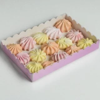 Коробка сиреневая с прозрачной крышкой 22*15*3см Коробка сиреневая с прозрачной крышкой 22*15*3см