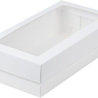 Коробка для макарон 210*110*55 белая с ложементом