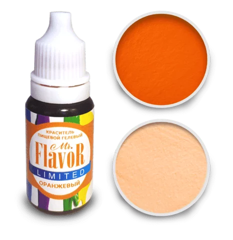 Краситель гелевый водорастворимый Mr. Flavor Limited Оранжевый 10 гр Краситель гелевый водорастворимый Mr. Flavor Limited Оранжевый 10 гр