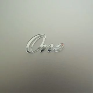 Топпер зеркальный "One" мини 4 см серебро Топпер зеркальный "One" мини 4 см серебро