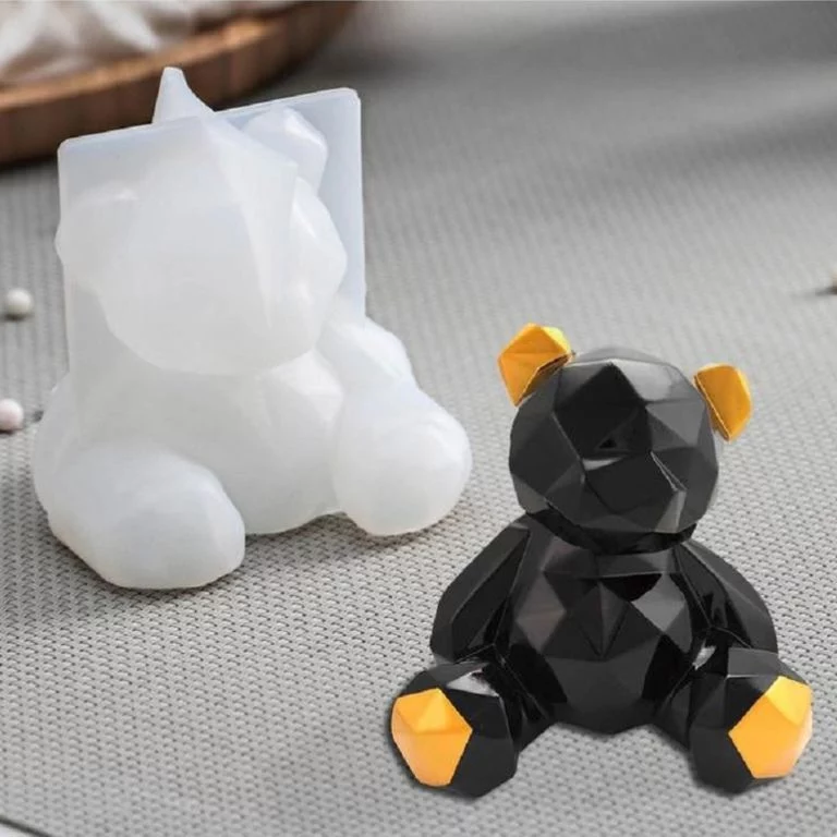 Силиконовый молд 3D «Геометрический мишка» Силиконовый молд 3D «Геометрический мишка»