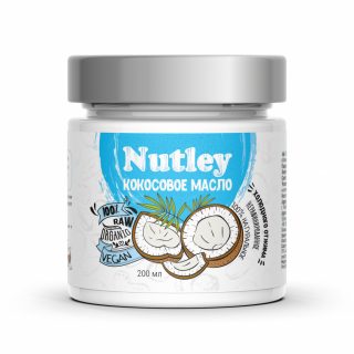 Масло кокосовое холодного отжима Nutley 200 мл