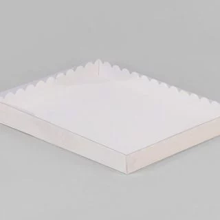 Коробочка для печенья с PVC крышкой 23,5 х 30 х 3 см Коробочка для печенья с PVC крышкой 23,5 х 30 х 3 см
