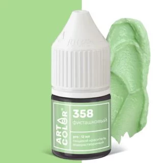 Гелевый водорастворимый краситель Art Color №358 «Фисташковый» 12 мл Гелевый водорастворимый краситель Art Color №358 «Фисташковый» 12 мл