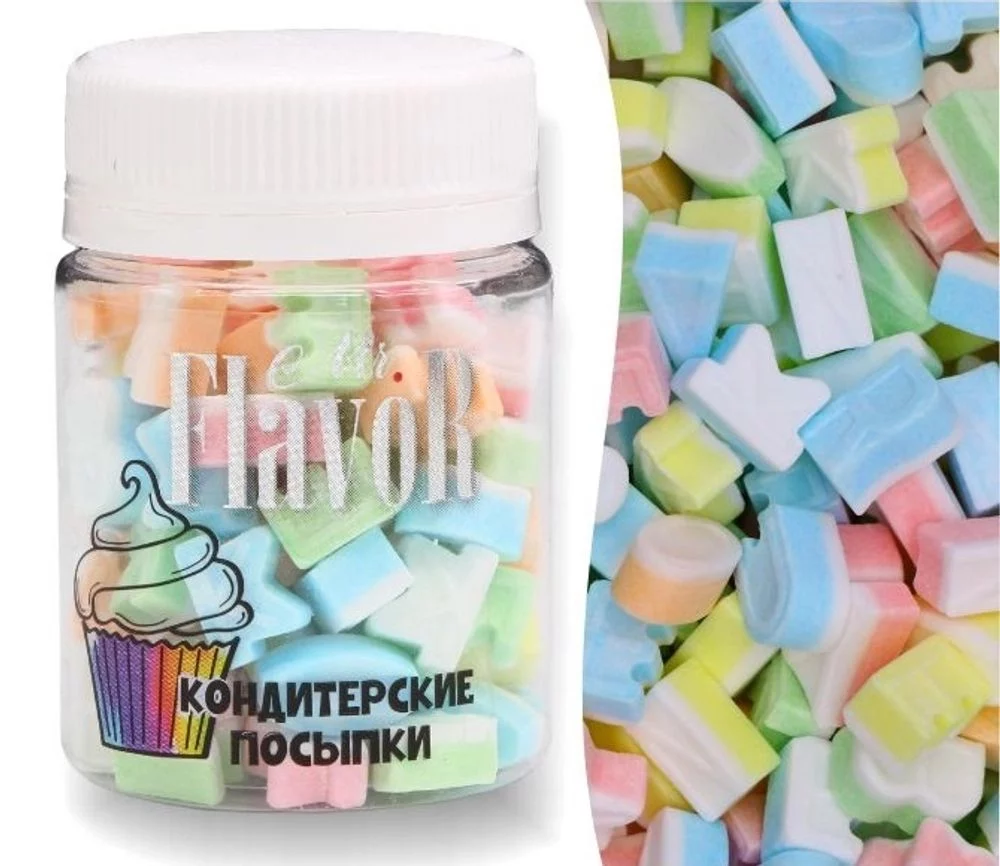 Посыпка Mr.FlavoR "Алфавит пудровый", 40 г Посыпка Mr.FlavoR "Алфавит пудровый", 40 г