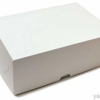 Коробка для 6 капкейков белая БЕЗ ОКНА 250*170*100 мм