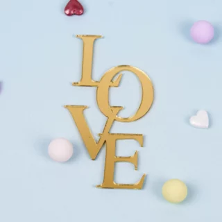 Украшение надпись для торта «Love» 7*4 см Украшение надпись для торта «Love» 7*4 см