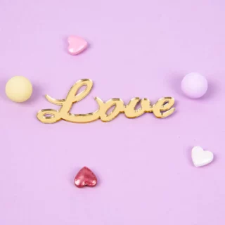 Украшение надпись для торта «Love» 5 см Украшение надпись для торта «Love» 5 см