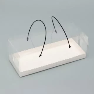 Коробка под рулет с ручками, белая 27.5×11×10 см Коробка под рулет с ручками, белая 27.5×11×10 см
