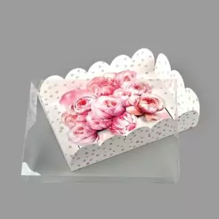 Коробка для печенья, кондитерская упаковка с пластиковой крышкой, «Счастье ждет тебя», 20×30×8 см Коробка для печенья, кондитерская упаковка с пластиковой крышкой, «Счастье ждет тебя», 20×30×8 см