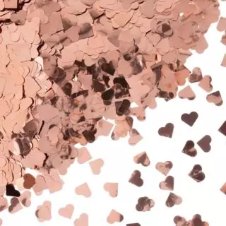 Конфетти «Сердце» цвет светло-розовый, металлик, 1.5 см, 50 г