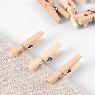 Прищепки для шитья, 3×0.5×0.3 см, 10 шт., бежевые Прищепки для шитья, 3×0.5×0.3 см, 10 шт., бежевые