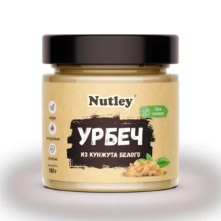 Урбеч из белого кунжута, без сахара, Nutley Россия, 180г