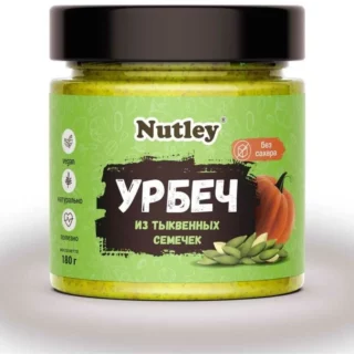 Урбеч из тыквенных семечек, без сахара, Nutley Россия, 180гр